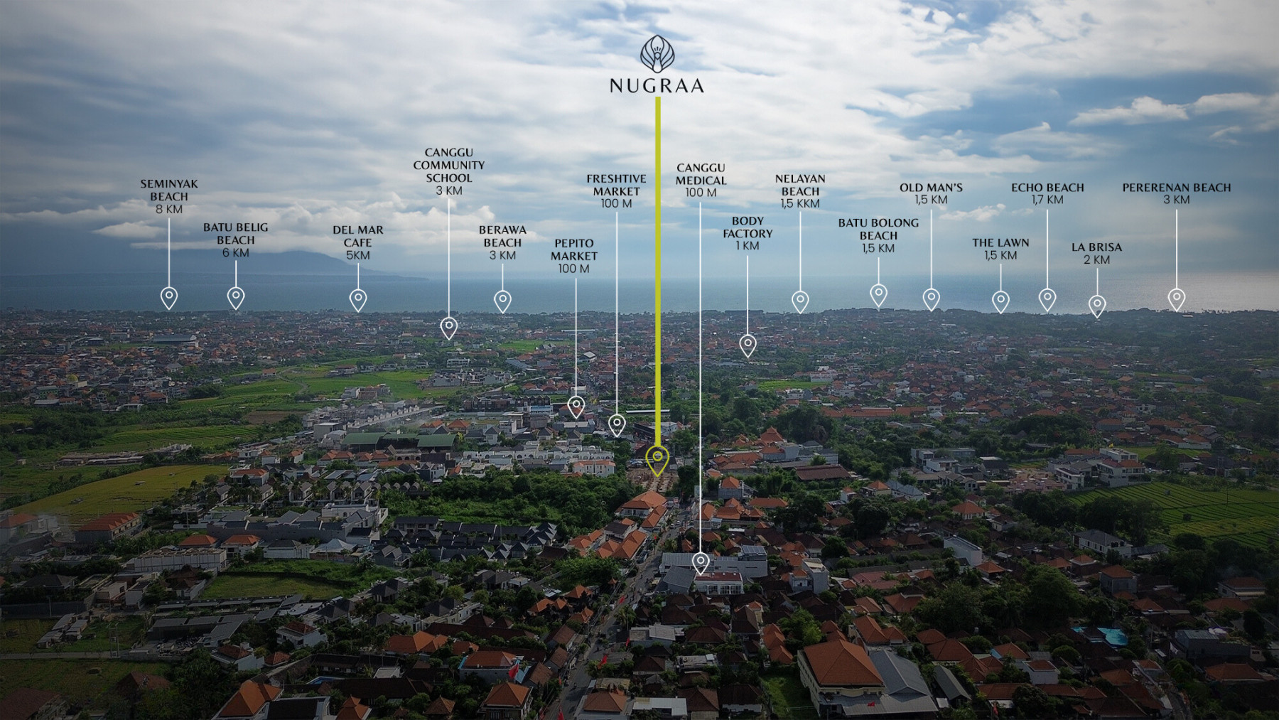 APARTEMENT STUDIO FURNISHED DI PUSAT WISATA CANGGU