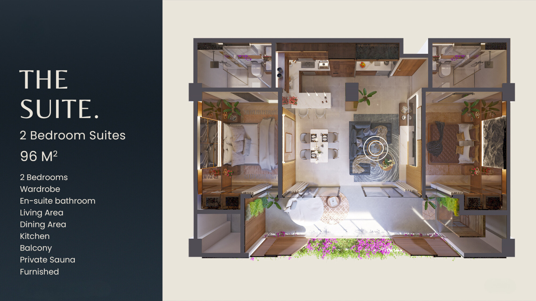 APARTMENT 2 BEDROOMS STRATEGIS DI BATU BOLONG CANGGU