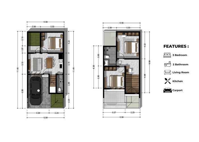 RUMAH MODERN TROPICAL PURA DEMAK DENPASAR