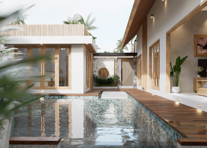 VILLA 3 BEDROOM PRIVATE POOL TERMURAH DI CANGGU