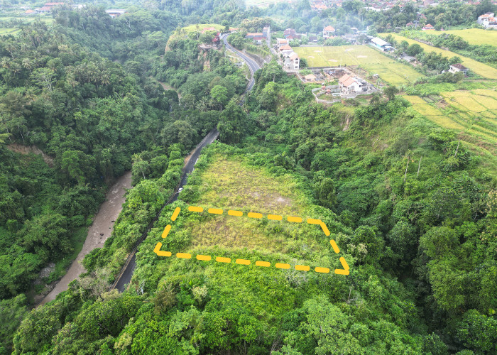 LAHAN CANTIK DEKAT SUKAWATI DAN AIR TERJUN TEGENUNGAN