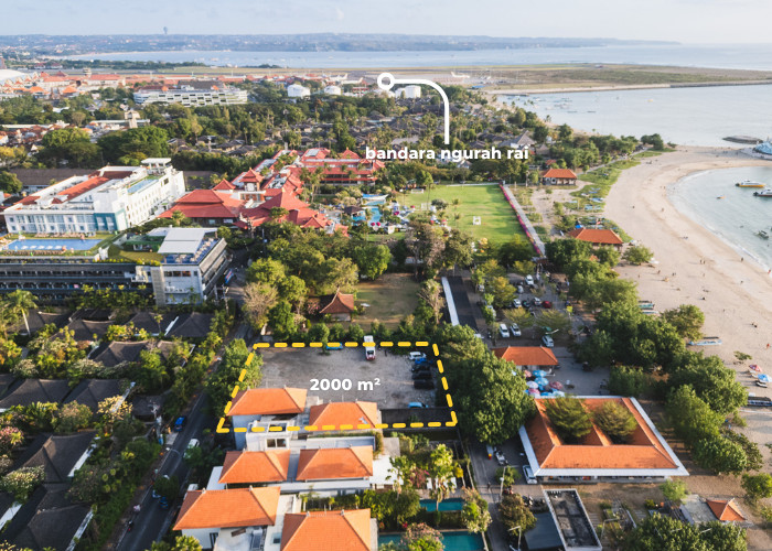 LAHAN PREMIUM DEPAN PANTAI JERMAN DI KUTA BALI