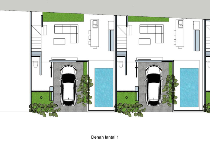 HUNIAN EKSKLUSIF 3 KAMAR DI SANUR BALI