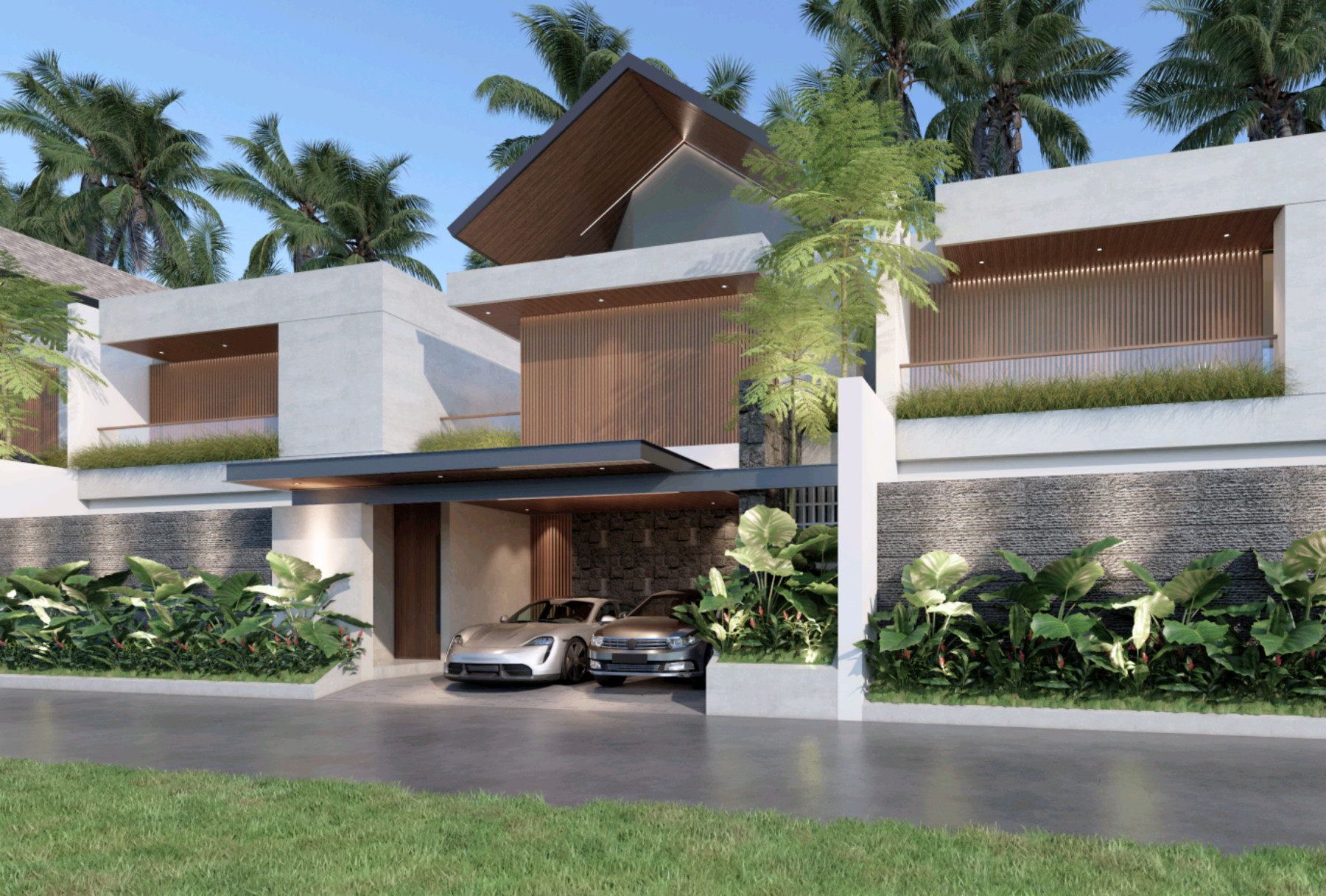 VILLA BARU LUXURY DI BYPASS SANUR BALI - TIPE DAMAR 300 4 BEDROOMS