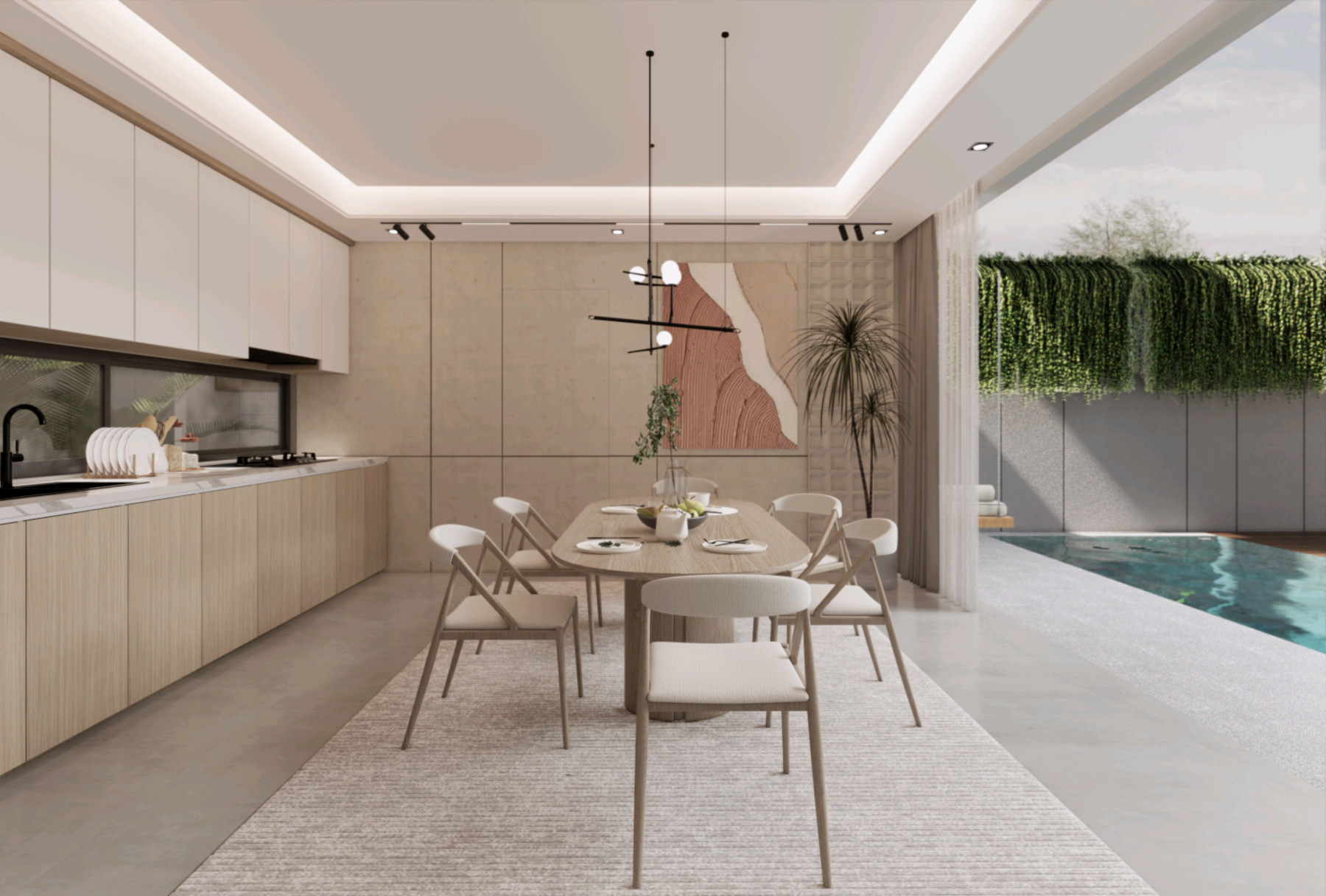 VILLA BARU LUXURY DI BYPASS SANUR BALI - TIPE DAMAR 300 4 BEDROOMS