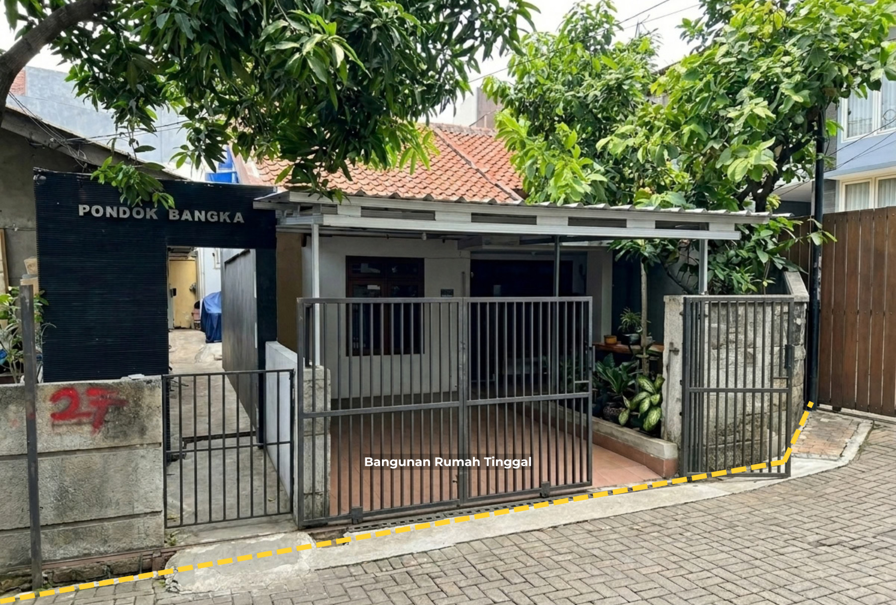 LAHAN PLUS BANGUNAN AKTIF LOKASI PREMUIM KAWASAN KEMANG JAKARTA SELATAN