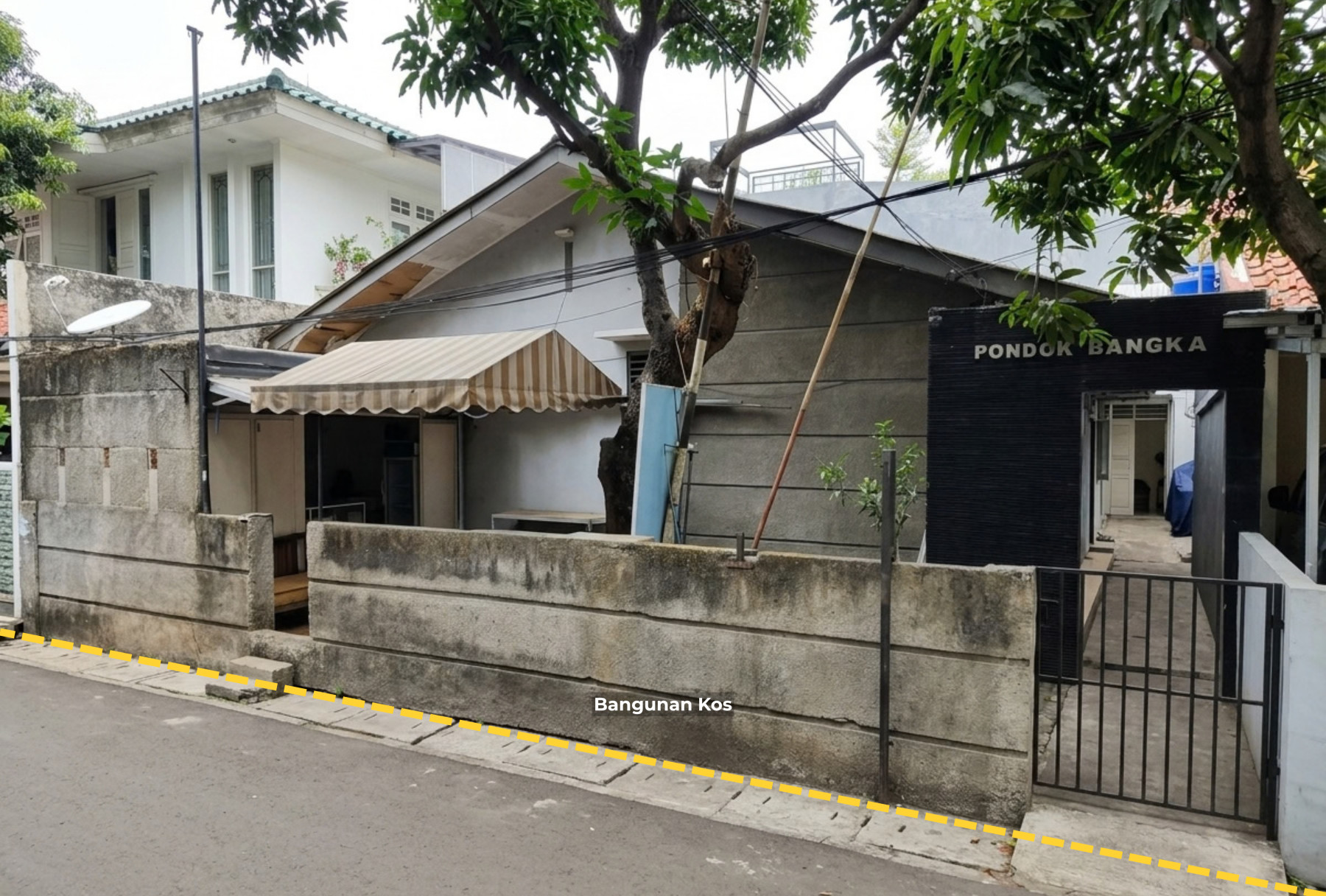 LAHAN PLUS BANGUNAN AKTIF LOKASI PREMUIM KAWASAN KEMANG JAKARTA SELATAN